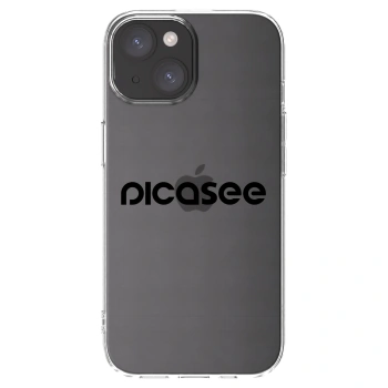 Picasee husă transparentă din silicon pentru Apple iPhone 15 - Picasee - new logo - black