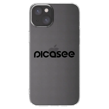 Picasee husă transparentă din silicon pentru Apple iPhone 15 Plus - Picasee - new logo - black