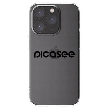 Picasee husă transparentă din silicon pentru Apple iPhone 15 Pro - Picasee - new logo - black