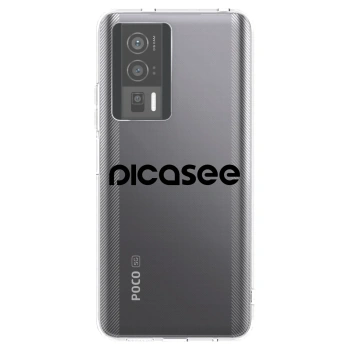 Picasee husă transparentă din silicon pentru Xiaomi Poco F5 Pro 5G - Picasee - new logo - black