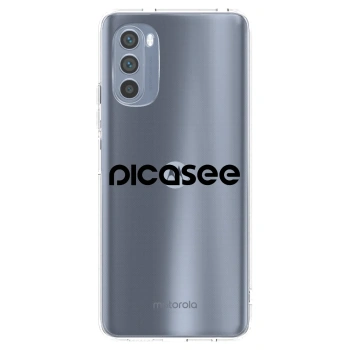 Picasee husă transparentă din silicon pentru Motorola Moto G62 - Picasee - new logo - black