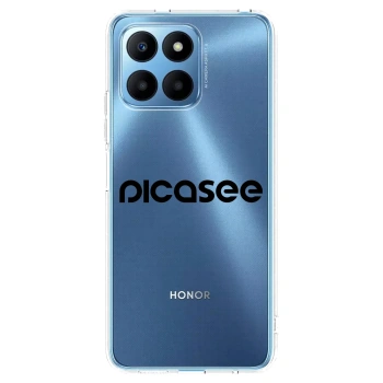 Picasee husă transparentă din silicon pentru Honor 70 Lite - Picasee - new logo - black