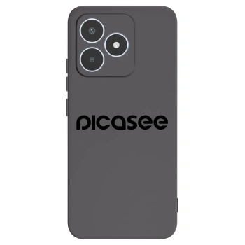 Picasee husă neagră din silicon pentru Realme C53 - Picasee - new logo - black