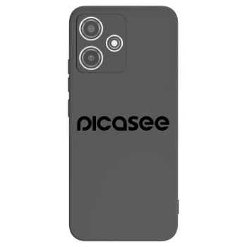 Picasee husă neagră din silicon pentru Xiaomi Redmi 12 5G - Picasee - new logo - black