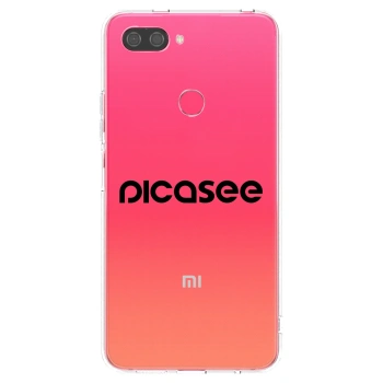 Picasee husă transparentă din silicon pentru Xiaomi Mi 8 Lite - Picasee - new logo - black