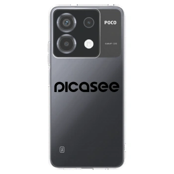 Picasee husă transparentă din silicon pentru Xiaomi Poco X6 - Picasee - new logo - black