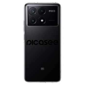 Picasee husă transparentă din silicon pentru Xiaomi Poco X6 Pro - Picasee - new logo - black