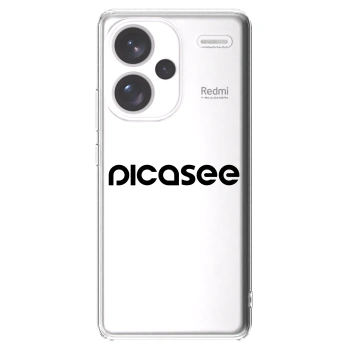 Picasee husă transparentă din silicon pentru Xiaomi Redmi Note 13 Pro+ 5G - Picasee - new logo - black