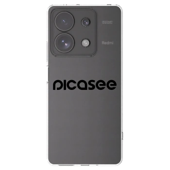 Picasee husă transparentă din silicon pentru Xiaomi Redmi Note 13 Pro 4G - Picasee - new logo - black