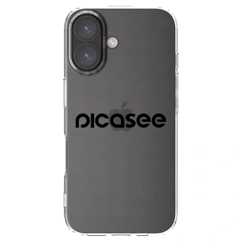 Picasee husă transparentă din silicon pentru Apple iPhone 16 - Picasee - new logo - black