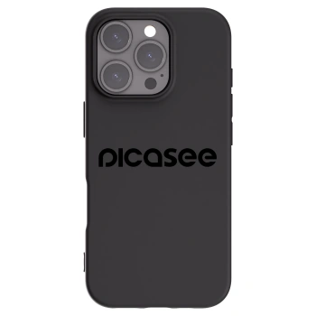 Picasee husă neagră din silicon pentru Apple iPhone 16 Pro - Picasee - new logo - black
