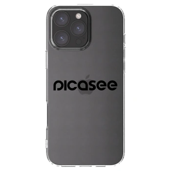 Picasee husă transparentă din silicon pentru Apple iPhone 16 Pro Max - Picasee - new logo - black