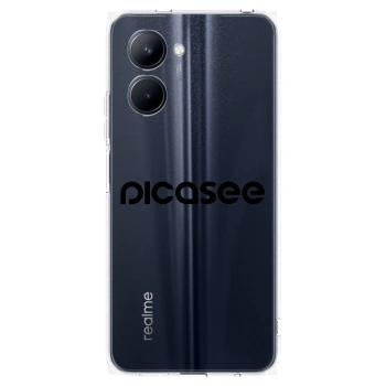 Picasee husă transparentă din silicon pentru Realme C33 (2023) - Picasee - new logo - black