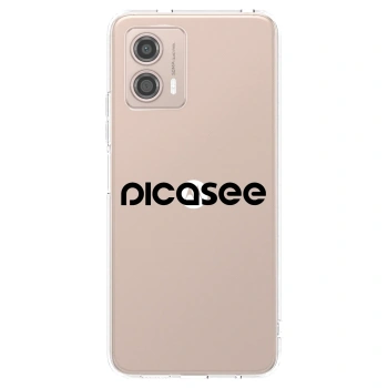 Picasee husă transparentă din silicon pentru Motorola Moto G53 5G - Picasee - new logo - black