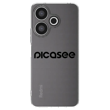 Picasee husă transparentă din silicon pentru Xiaomi Redmi 13 4G - Picasee - new logo - black
