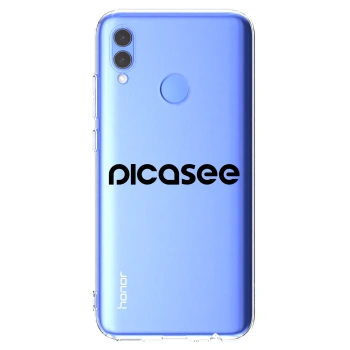 Picasee husă transparentă din silicon pentru Honor 10 Lite - Picasee - new logo - black