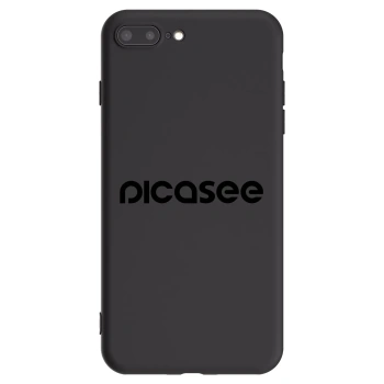 Picasee husă neagră din silicon pentru Apple iPhone 8 Plus - Picasee - new logo - black