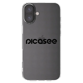 Picasee husă transparentă din silicon pentru Apple iPhone 16 Plus - Picasee - new logo - black