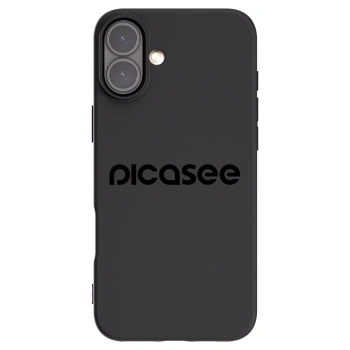 Picasee husă neagră din silicon pentru Apple iPhone 16 Plus - Picasee - new logo - black