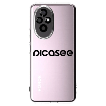 Picasee husă transparentă din silicon pentru Honor 200 5G - Picasee - new logo - black
