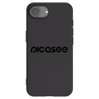 Picasee husă neagră din silicon pentru Apple iPhone 16e - Picasee - new logo - black