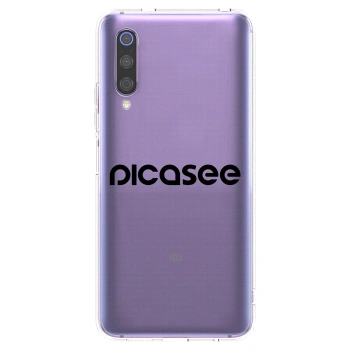 Picasee husă transparentă din silicon pentru Xiaomi Mi 9 - Picasee - new logo - black