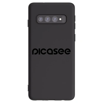 Picasee husă neagră din silicon pentru Samsung Galaxy S10 G973 - Picasee - new logo - black