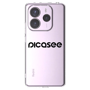 Picasee husă transparentă din silicon pentru Xiaomi Redmi Note 14 5G - Picasee - new logo - black