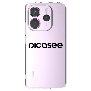 Picasee husă transparentă din silicon pentru Xiaomi Redmi Note 14 4G - Picasee - new logo - black