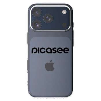 Picasee husă transparentă din silicon pentru Apple iPhone 17 Pro - Picasee - new logo - black