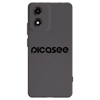 Picasee husă neagră din silicon pentru Motorola Moto E14 - Picasee - new logo - black