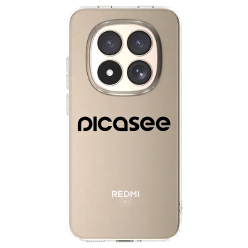 Picasee husă transparentă din silicon pentru Xiaomi Redmi Note 15 Pro 4G - Picasee - new logo - black