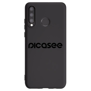 Picasee husă neagră din silicon pentru Huawei P30 Lite - Picasee - new logo - black