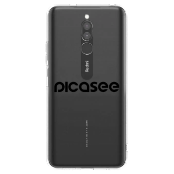 Picasee husă transparentă din silicon pentru Xiaomi Redmi 8 - Picasee - new logo - black