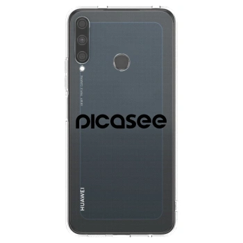 Picasee husă transparentă din silicon pentru Huawei P40 Lite E - Picasee - new logo - black