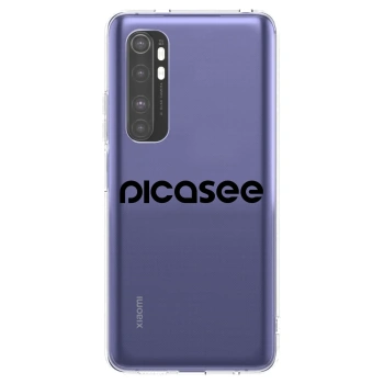 Picasee husă transparentă din silicon pentru Xiaomi Mi Note 10 Lite - Picasee - new logo - black