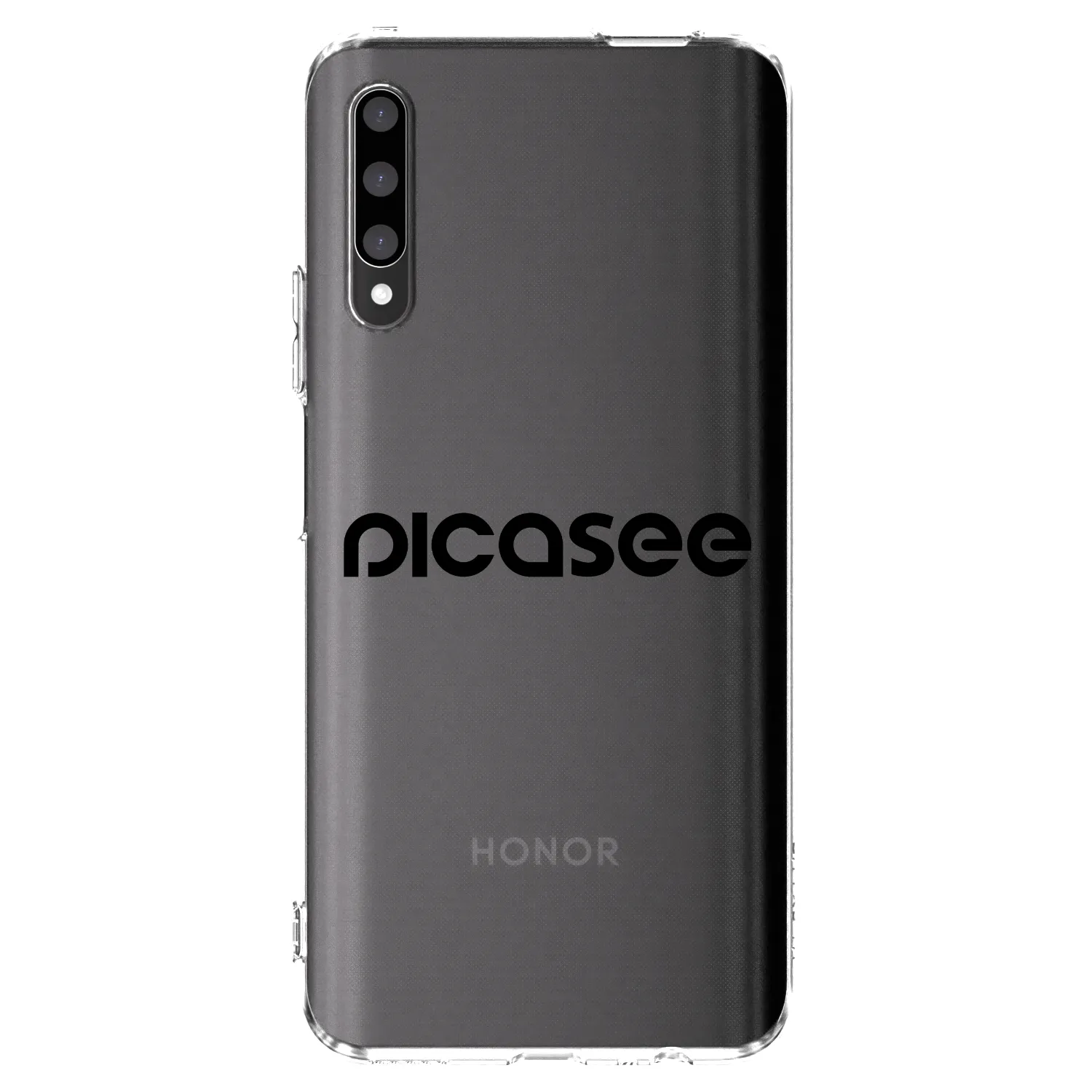 Picasee husă transparentă din silicon pentru Honor 9X Pro - Picasee - new logo - black