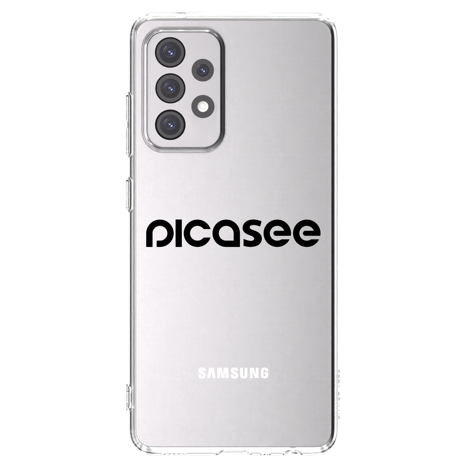 Picasee husă transparentă din silicon pentru Samsung Galaxy A52 5G A525F - Picasee - new logo - black