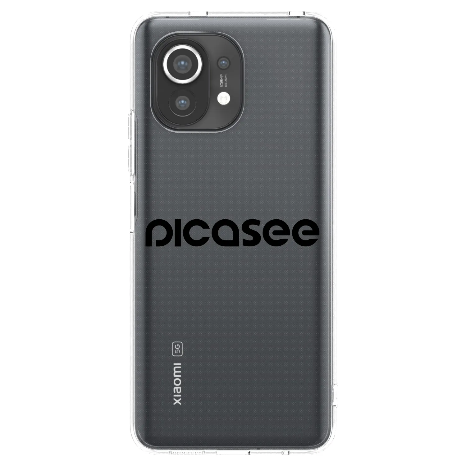 Picasee husă transparentă din silicon pentru Xiaomi Mi 11 - Picasee - new logo - black