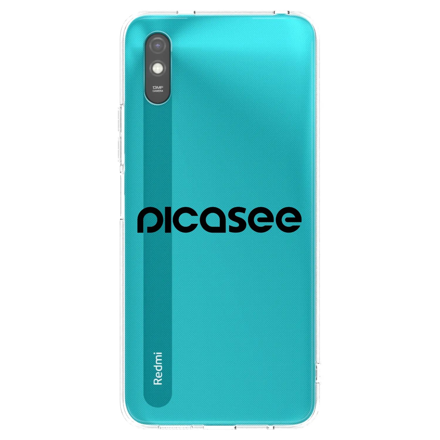 Picasee husă transparentă din silicon pentru Xiaomi Redmi 9AT - Picasee - new logo - black