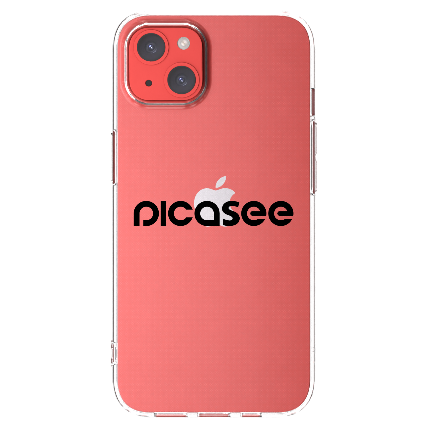 Picasee husă transparentă din silicon pentru Apple iPhone 13 - Picasee - new logo - black
