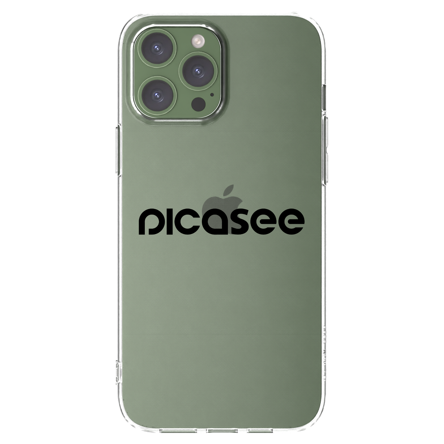 Picasee husă transparentă din silicon pentru Apple iPhone 13 Pro Max - Picasee - new logo - black