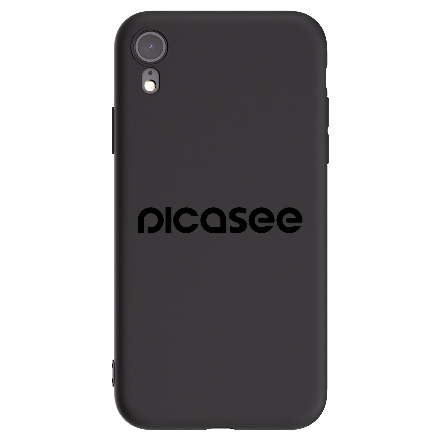 Picasee husă neagră din silicon pentru Apple iPhone XR - Picasee - new logo - black