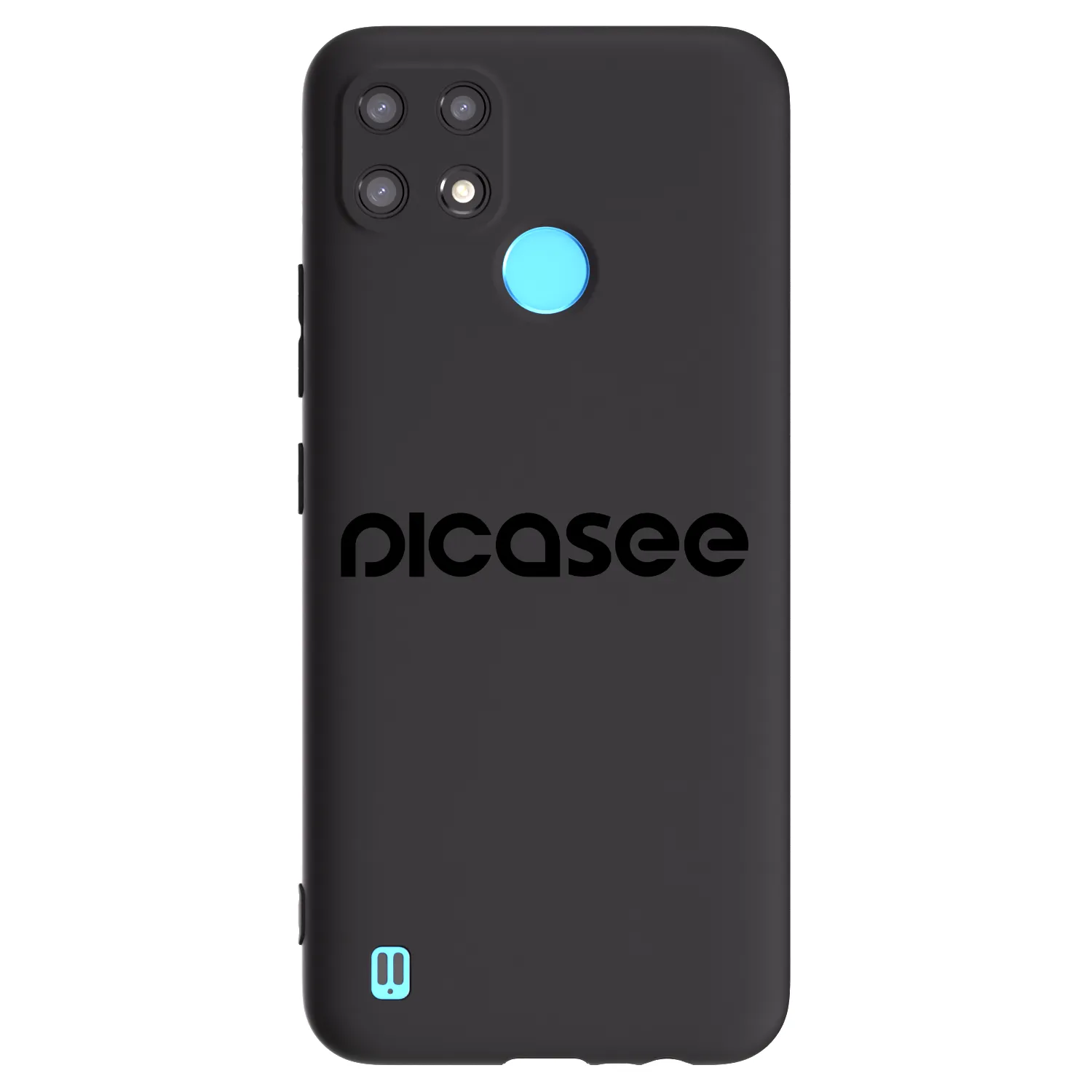 Picasee husă neagră din silicon pentru Realme C21 - Picasee - new logo - black