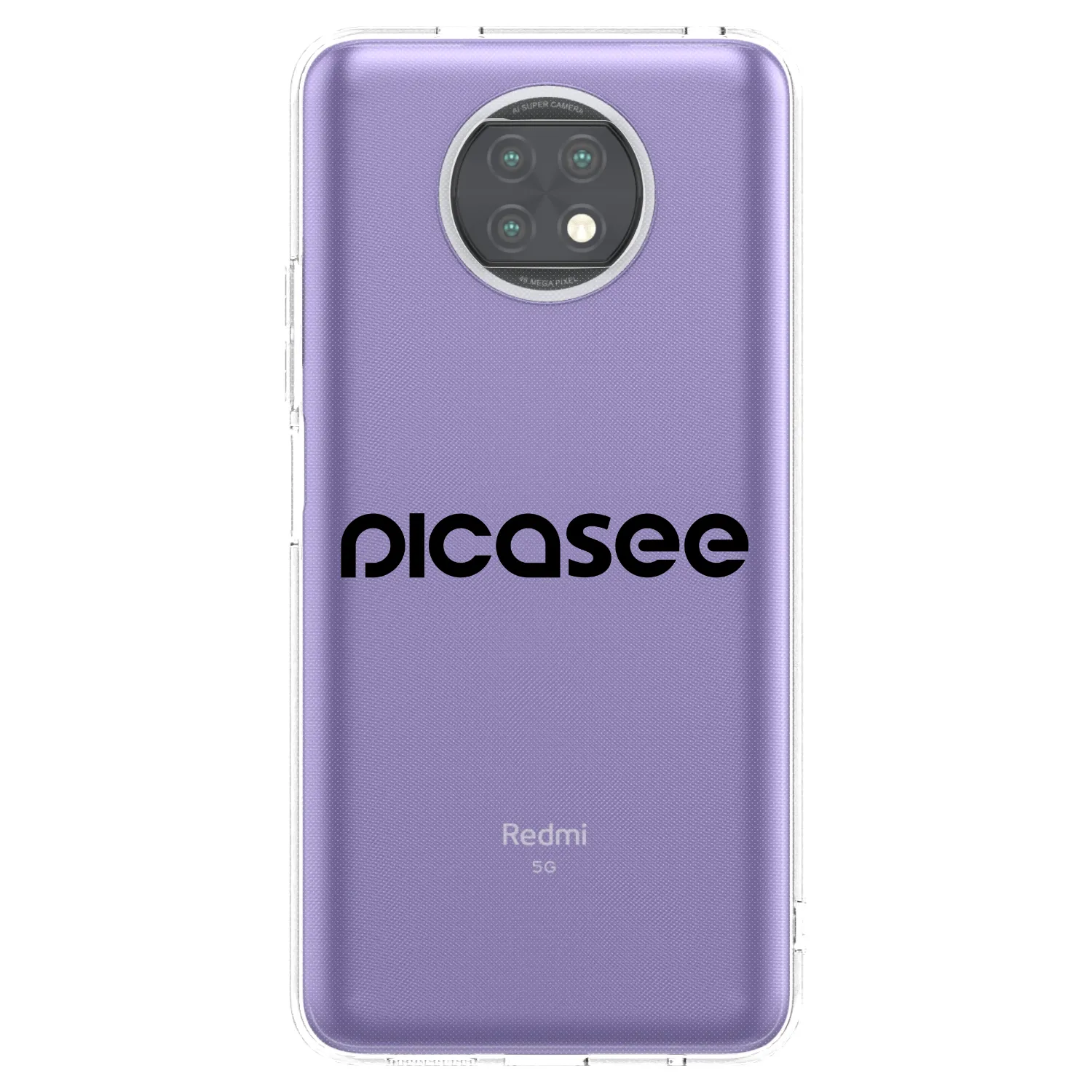 Picasee husă transparentă din silicon pentru Xiaomi Redmi Note 9T - Picasee - new logo - black