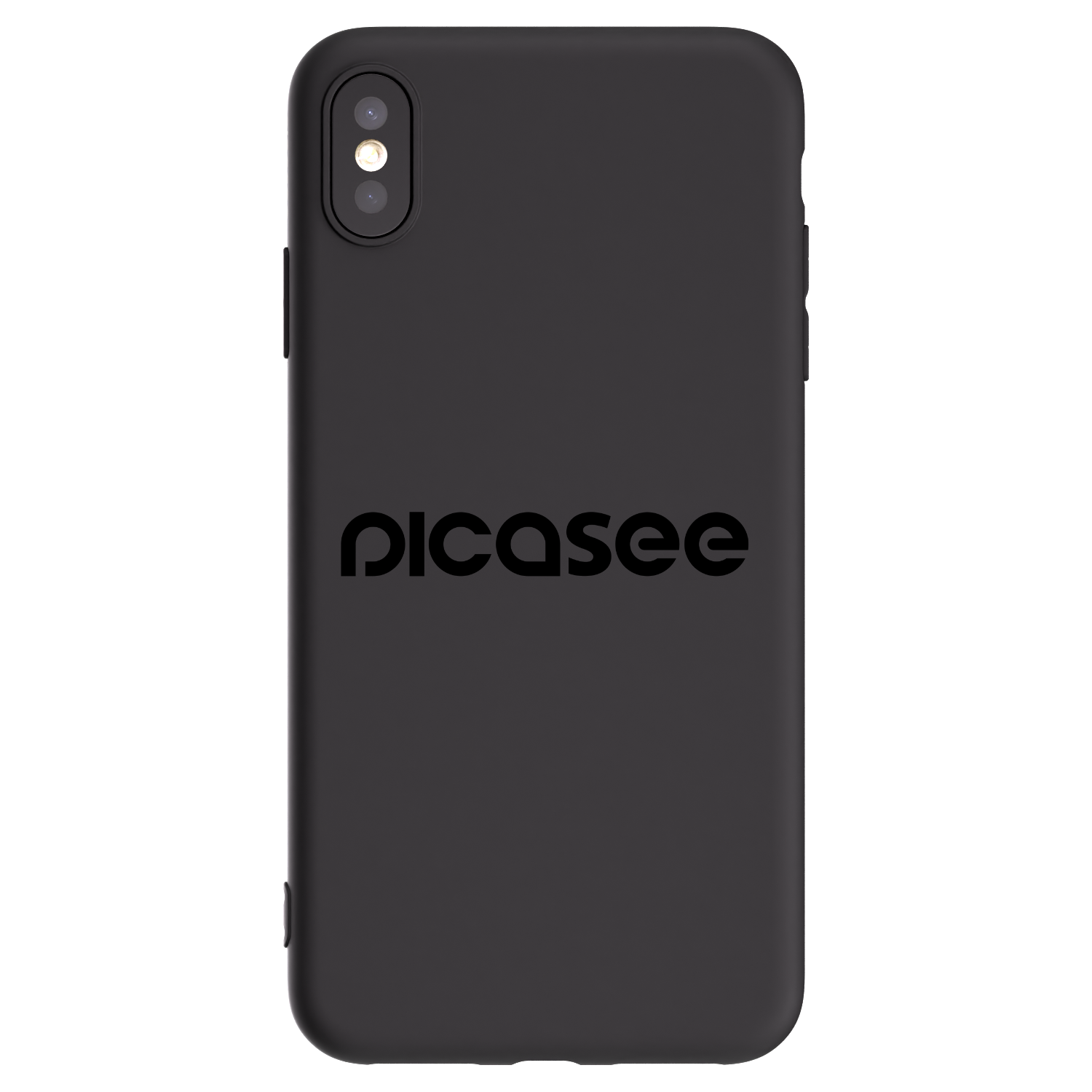 Picasee husă neagră din silicon pentru Apple iPhone XS Max - Picasee - new logo - black
