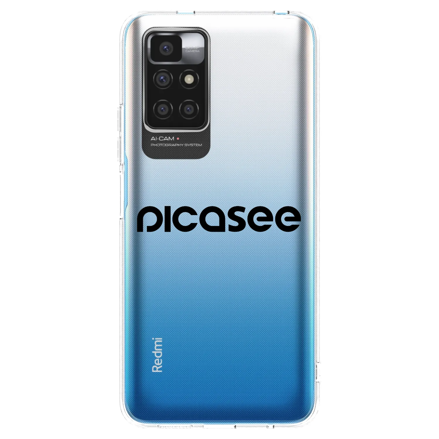 Picasee husă transparentă din silicon pentru Xiaomi Redmi 10 - Picasee - new logo - black