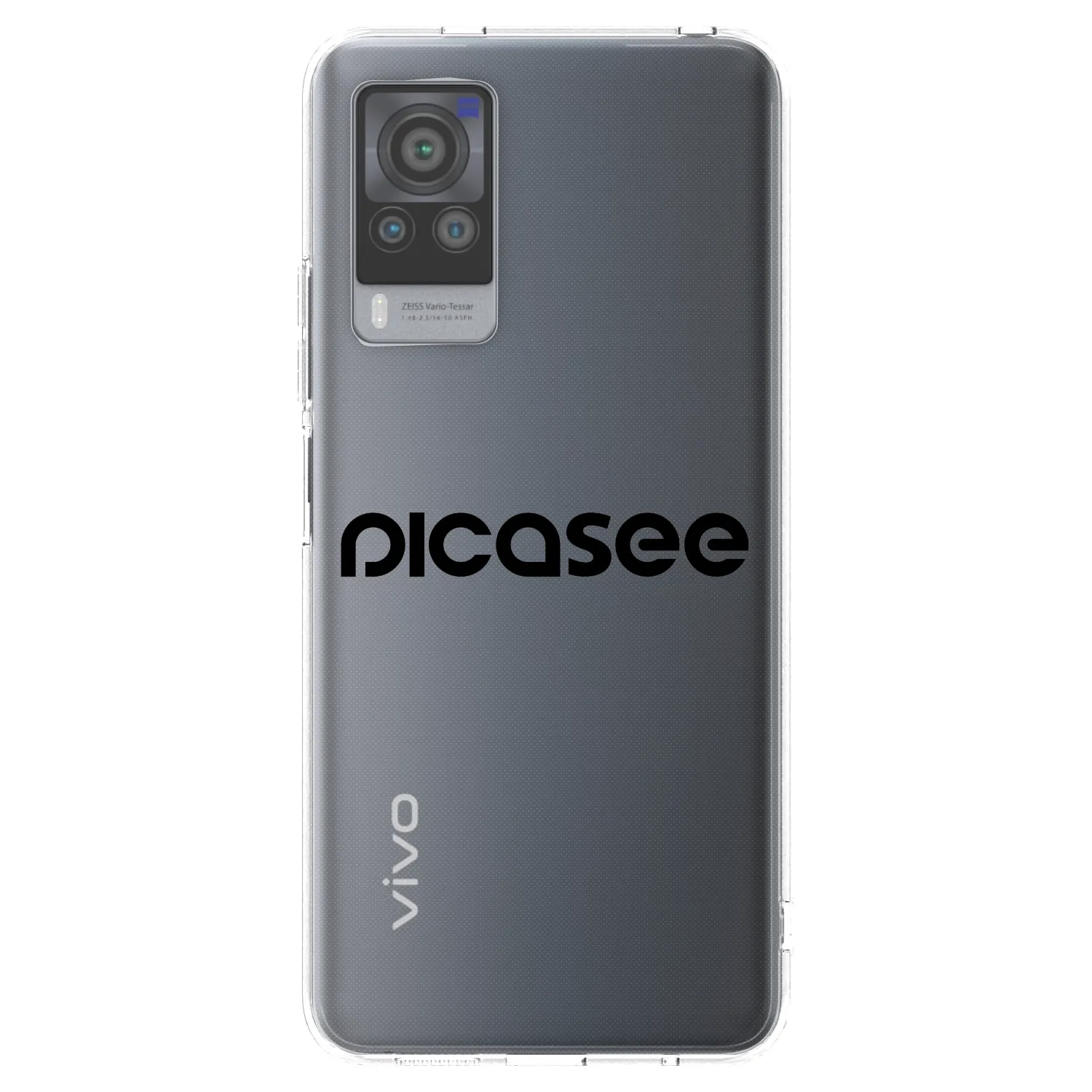 Picasee husă transparentă din silicon pentru Vivo X60 Pro 5G - Picasee - new logo - black