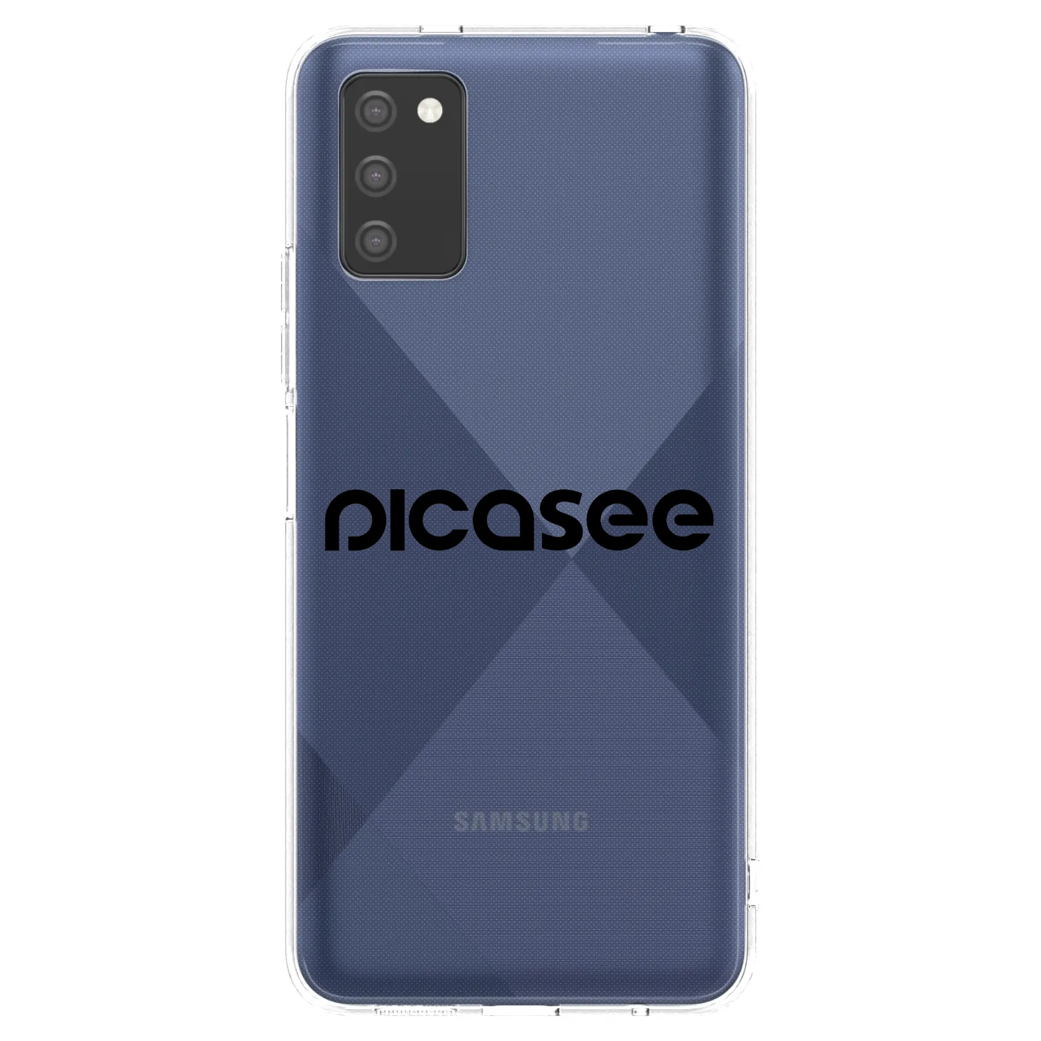 Picasee husă transparentă din silicon pentru Samsung Galaxy A03s A037G - Picasee - new logo - black