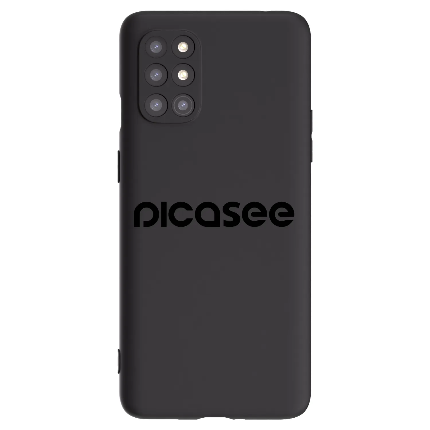 Picasee husă neagră din silicon pentru OnePlus 8T - Picasee - new logo - black